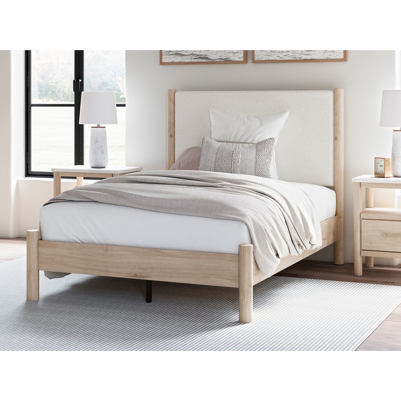 Cadmori  Upholstered Panel Bed