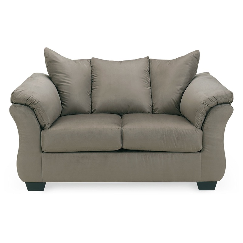 Darcy – Stationary Loveseat|Dark Gray|Black