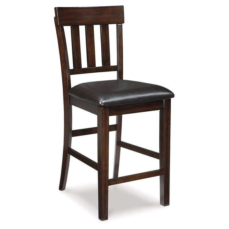 Haddigan – Upholstered Barstool (Set of 2) – Dark Brown