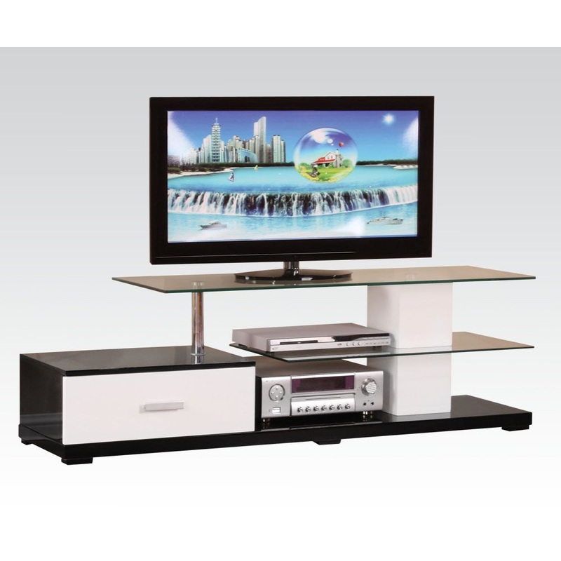 Ivana – TV Stand – White & Black