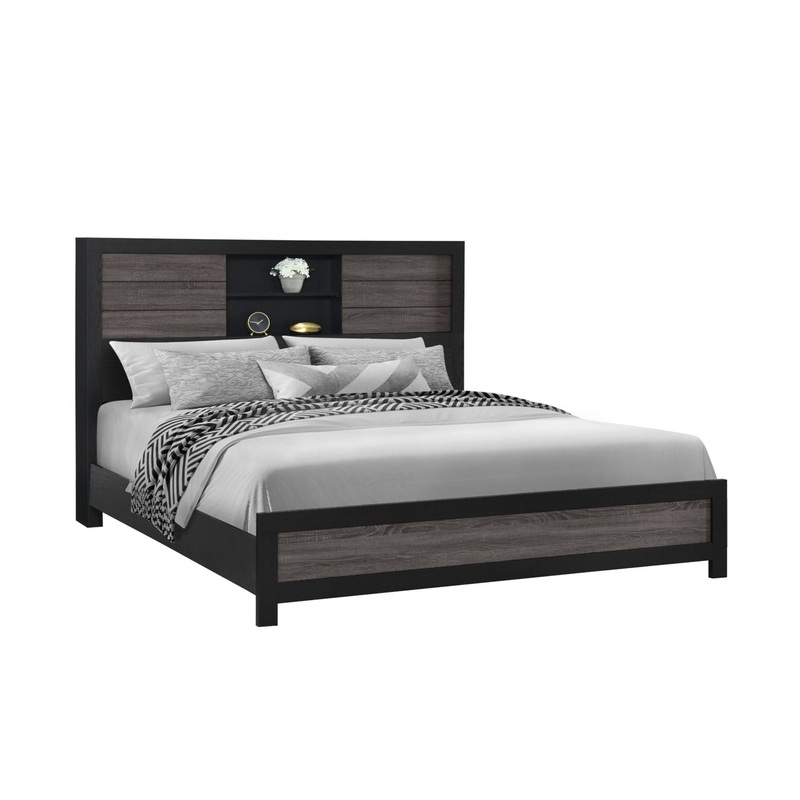 Soluto – Bed With Bookcase Headboard