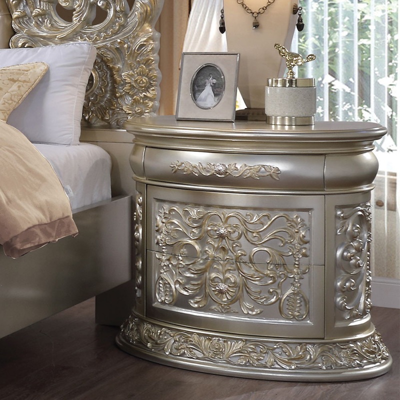 Sorina – Nightstand – Antique Gold