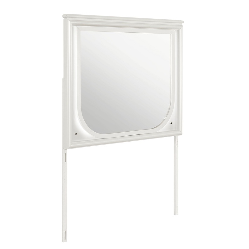 Uriuni – Large Scale Mirror With LED Light – Off White