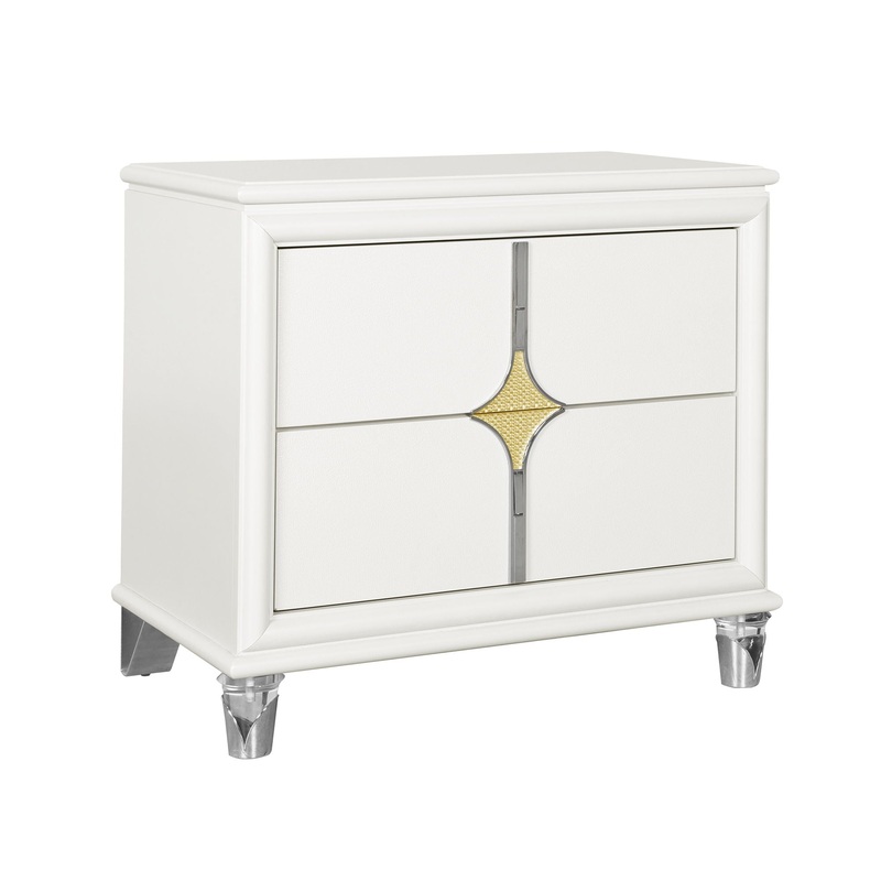 Uriuni – Nightstand – Gold / White
