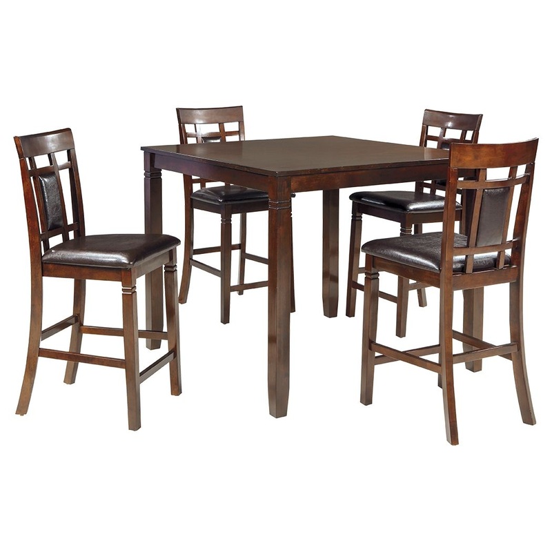 Bennox – DRM Counter Table Set (Set of 5) – Brown