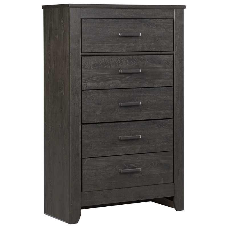 Brinxton – Five Drawer Chest – Charcoal
