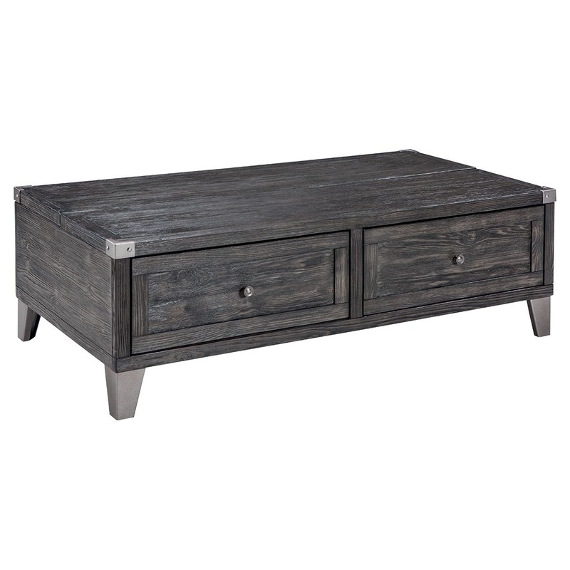 Todoe – Lift Top Cocktail Table – Dark Gray