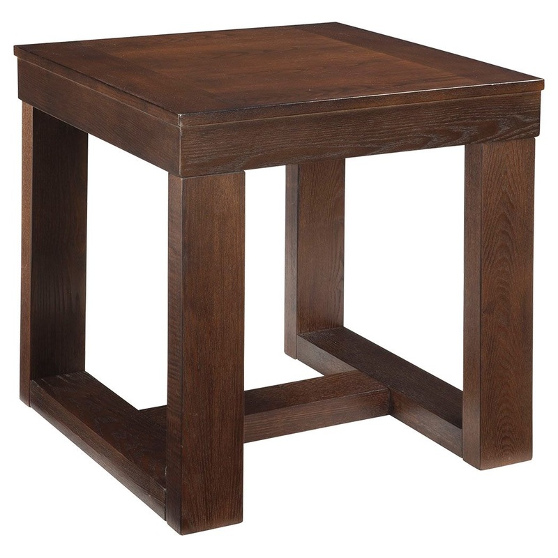 Watson – Square End Table – Dark Brown