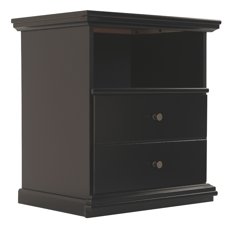 Maribel – One Drawer Night Stand – Black