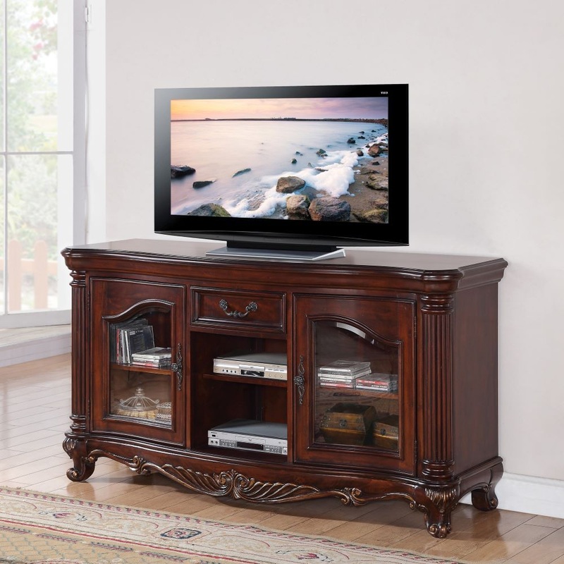 Remington – TV Stand – Brown Cherry