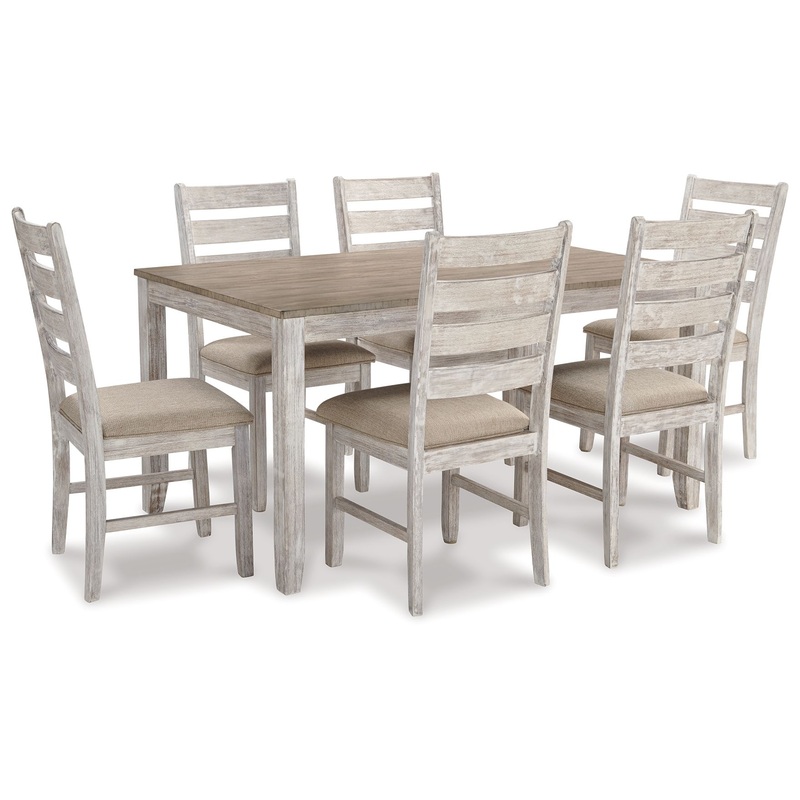Skempton – Dining Room Table Set (Set of 7) – White