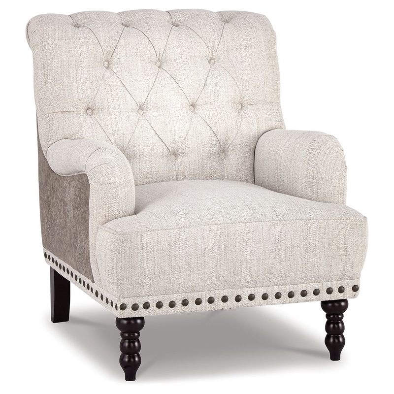 Tartonelle – Accent Chair – Ivory / Taupe