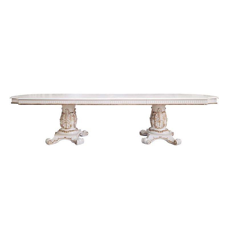 Vendome – 30 Dining Table With Pedestal Base – Antique Pearl