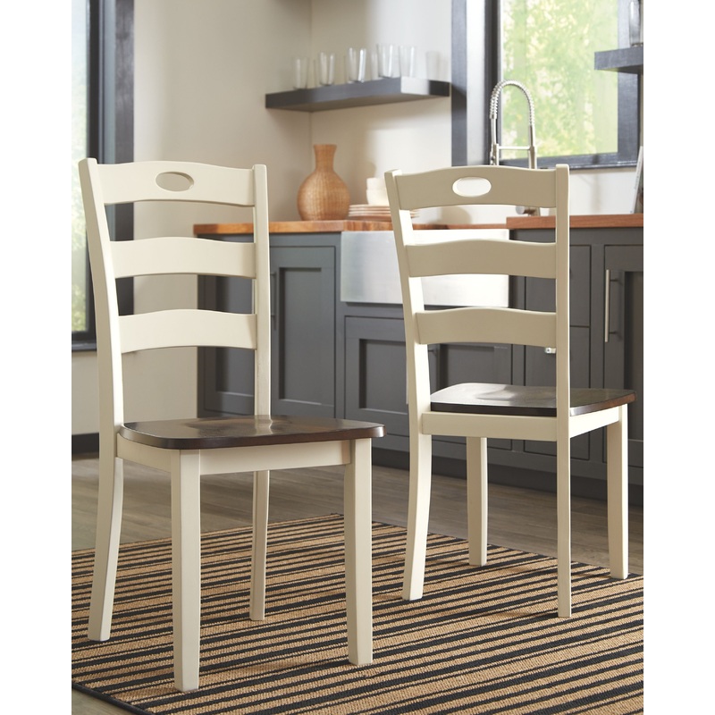 Woodanville – Dining Room Side Chair (Set of 2) – Cream / Brown