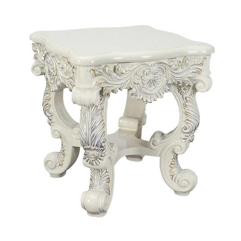 Adara – End Table – Antique White