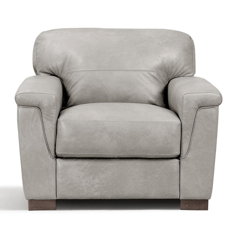 Cornelia – Chair – Pearl Gray Leather