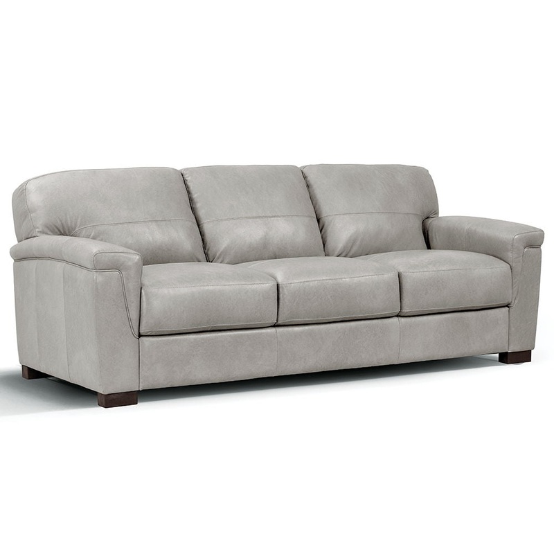 Cornelia – Sofa – Pearl Gray Leather