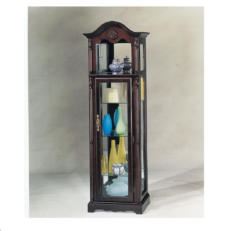 Lindsey – Curio Cabinet – Cherry