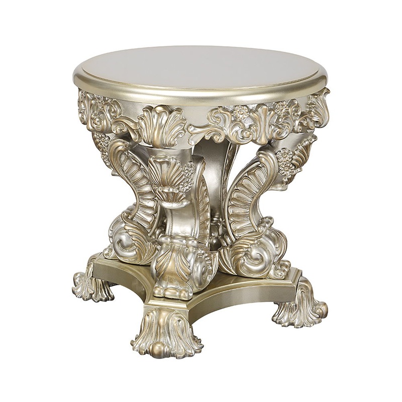 Sorina – End Table – Antique Gold