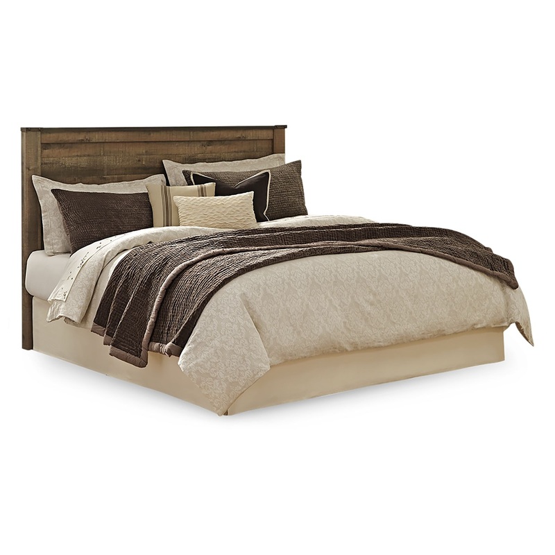 Trinell – Panel Headboard|Dark Brown|Queen|King