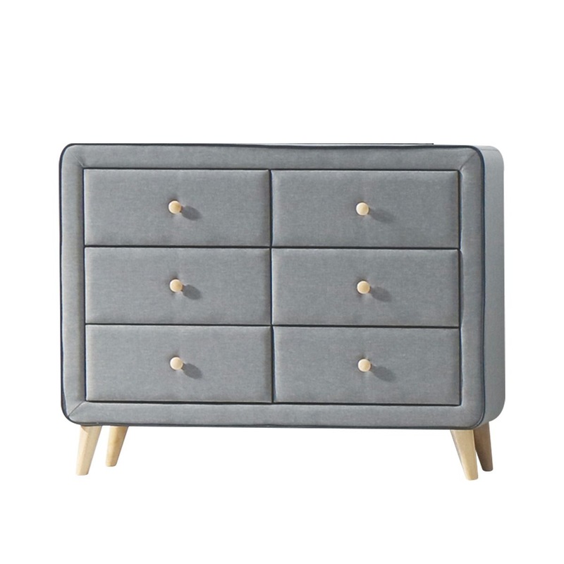 Valda – Dresser – Light Gray Fabric