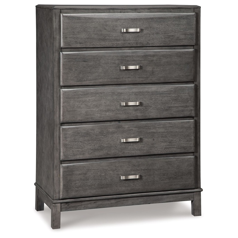 Caitbrook – Five Drawer Chest – Gray