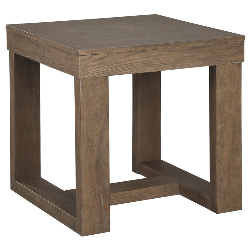 Cariton – Square End Table – Gray