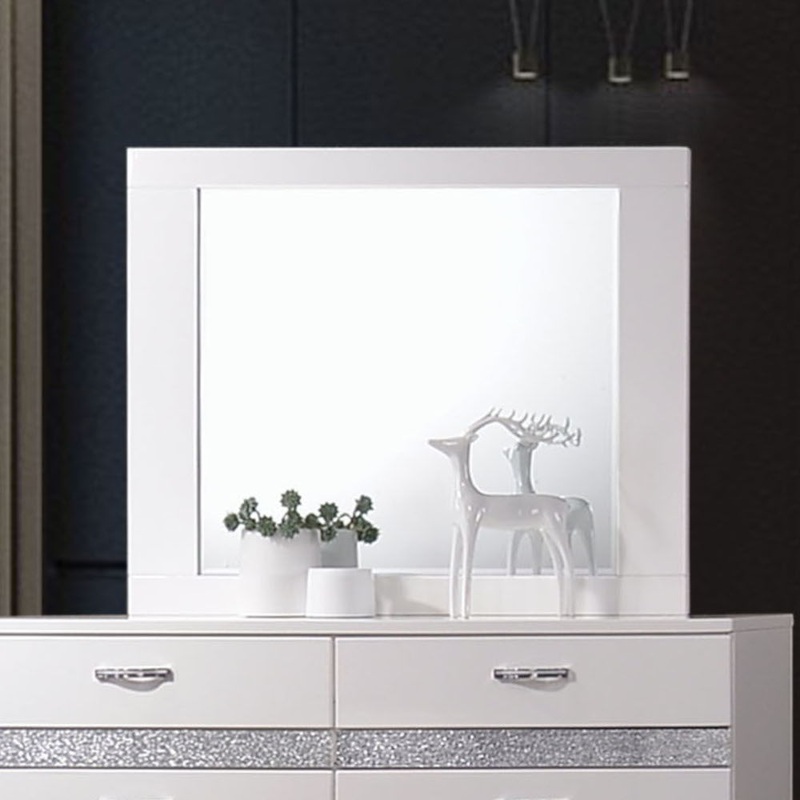 Naima II – Mirror – White High Gloss