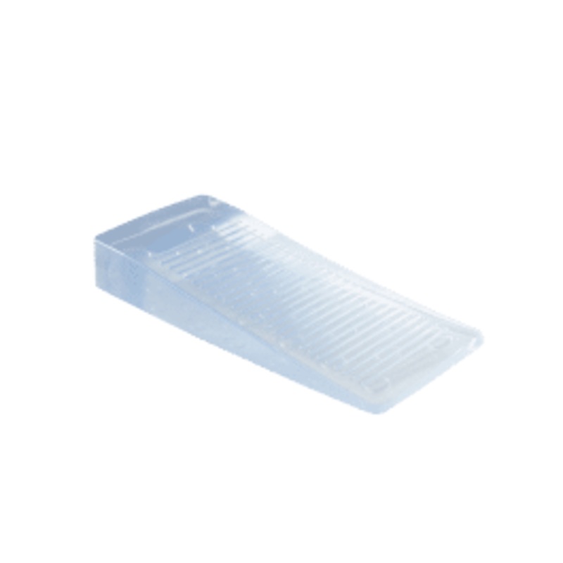 OPAQUE TRANSPARENT PVC WEDGE D 0 X H 3