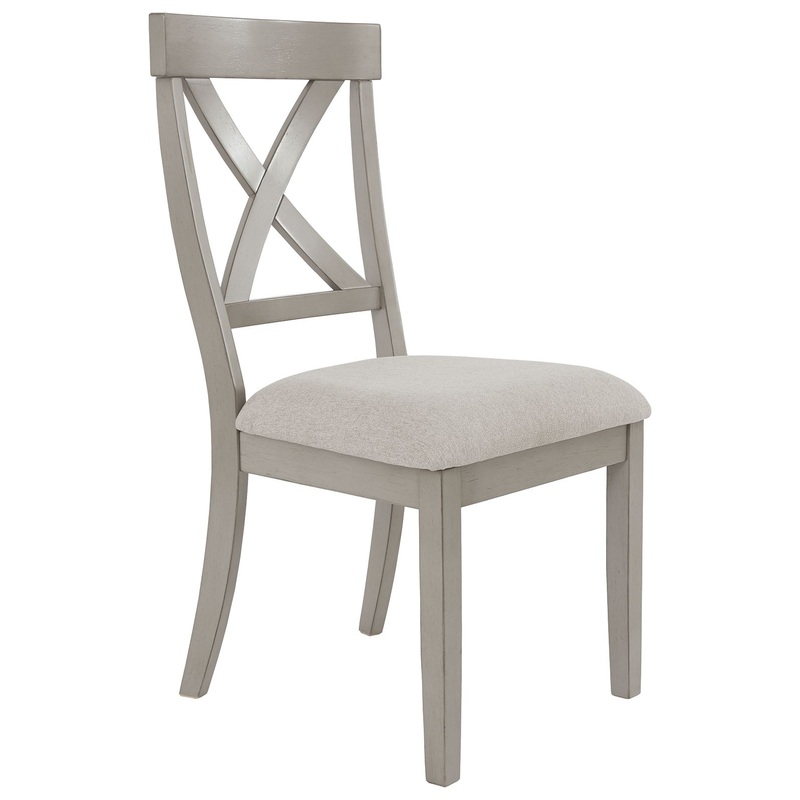 Parellen – Dining UPH Side Chair (Set of 2) – Gray
