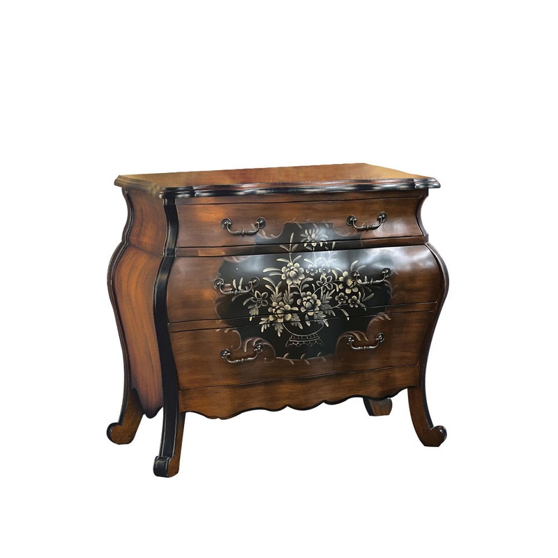 Roma – 37 Chest – Oak & Antique Black