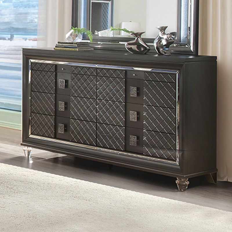 Sawyer – Dresser – Metallic Gray