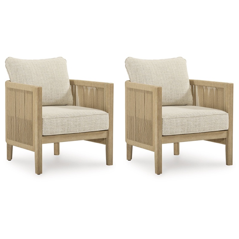 Spooners Cove – Lounge Chair With Cushion (Set of 2) – Beige