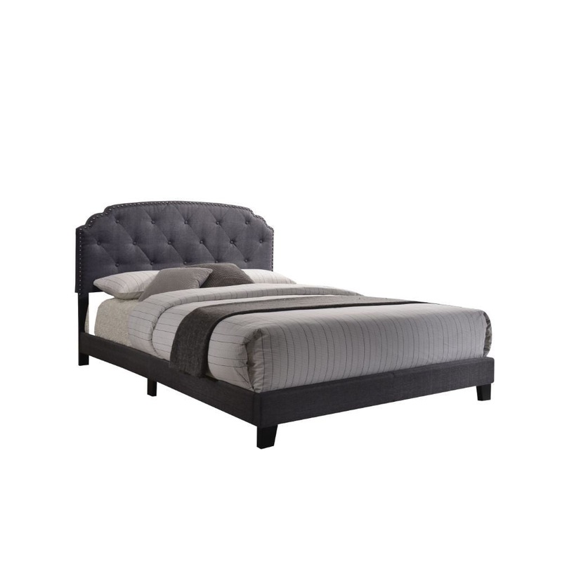 Tradilla – Queen Bed – Gray Fabric