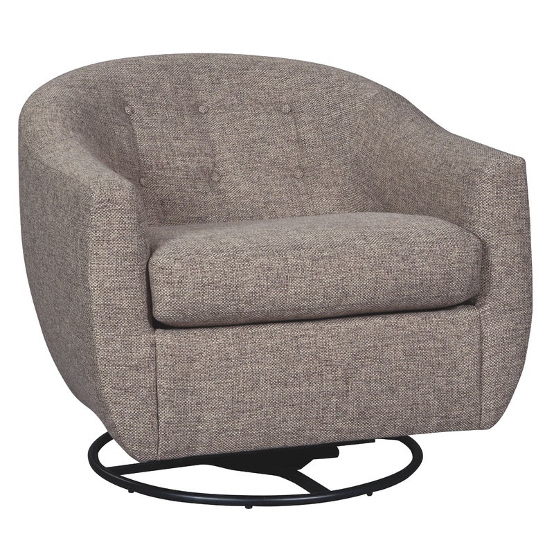 Upshur – Swivel Glider Accent Chair – Taupe