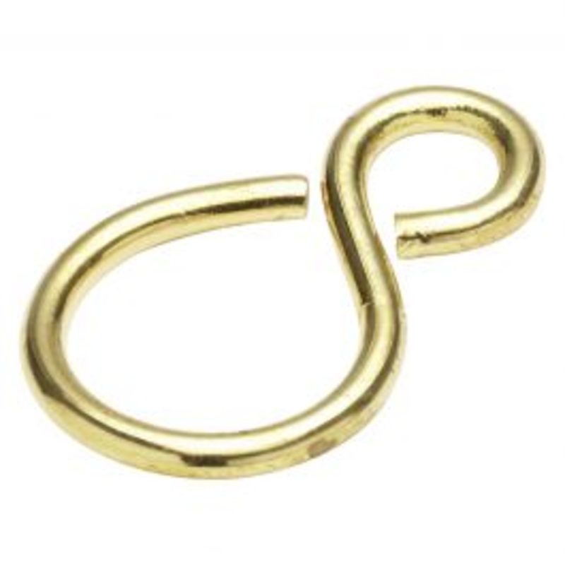 2 PCS S HOOKS CLOSED D.2X5.5/12MM CHROME