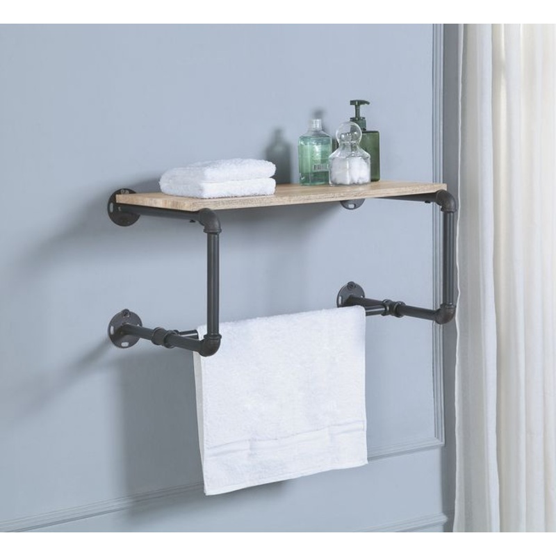 Brantley – Wall Rack – Oak & Sandy Gray