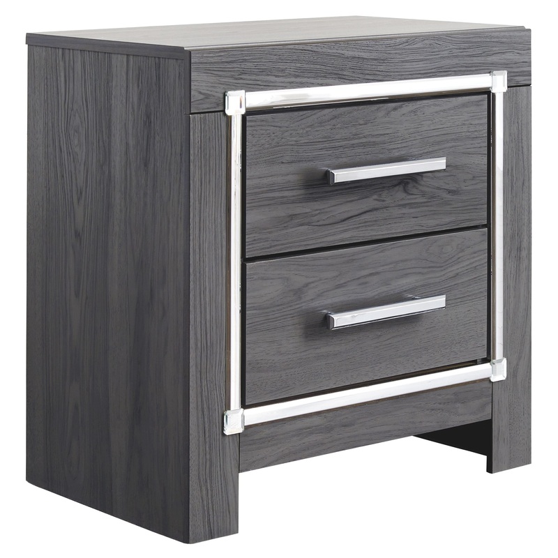 Lodanna – Two Drawer Night Stand – Gray