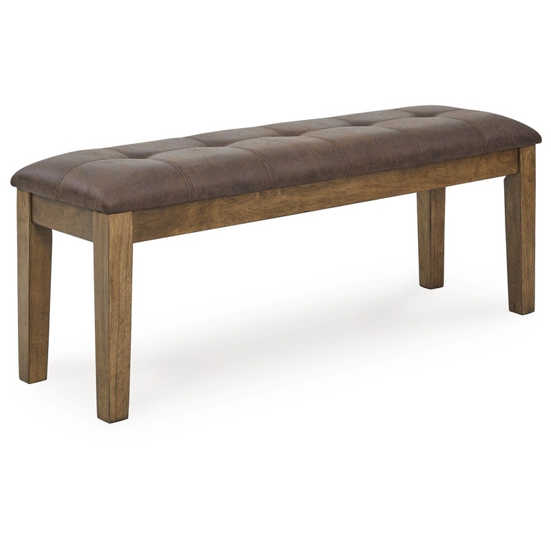 Urbinforte – Large Upholstered Dining Room Bench – Light Brown