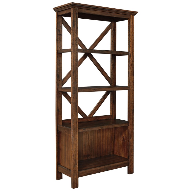 Baldridge – Large Bookcase – Rustic Brown