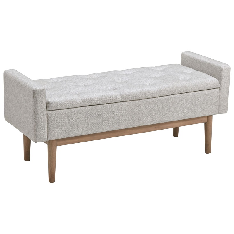 Briarson – Storage Bench – Beige / Brown