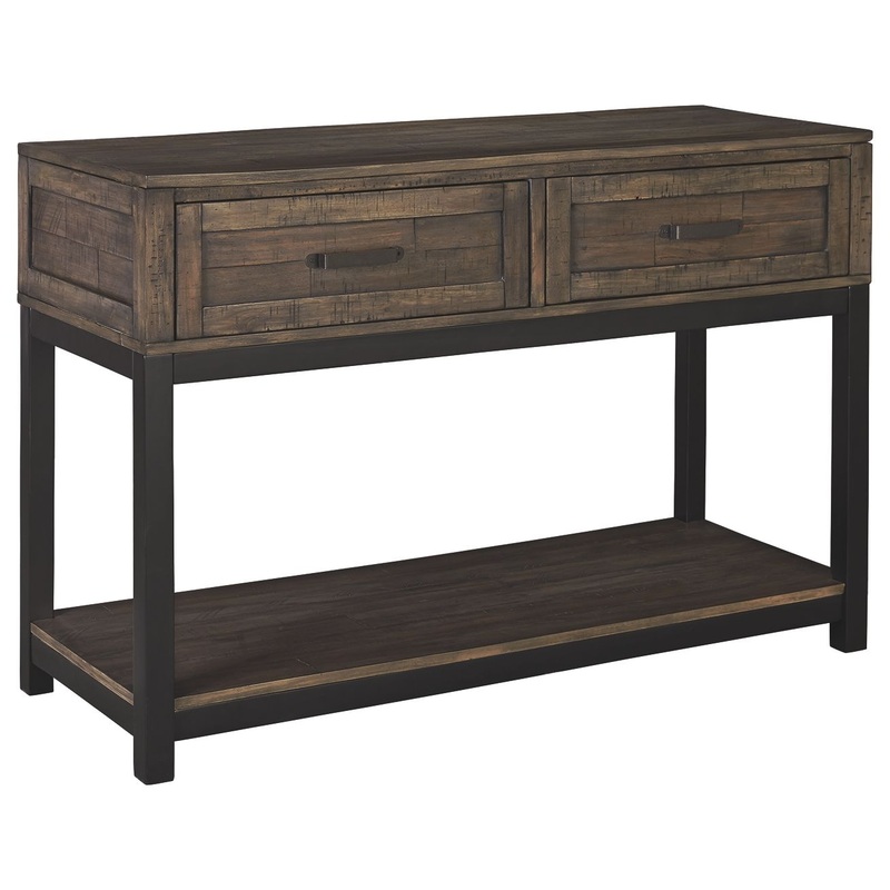 Johurst – Sofa Table – Grayish Brown