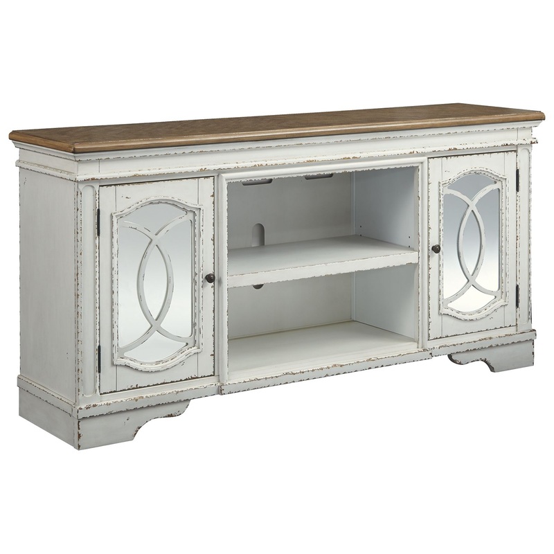 Realyn – TV Stand|White|74”W x 18”D x 36”H