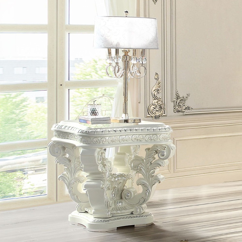 Vanaheim – End Table – Antique White