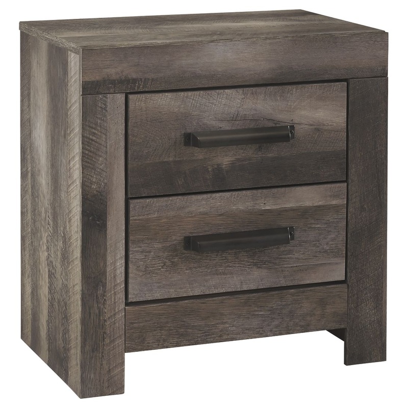 Wynnlow – Two Drawer Night Stand – Gray