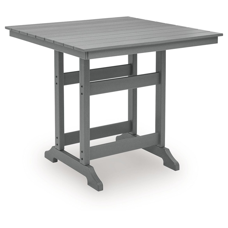 Sanctuary Beach – Square Counter Table With Umbrella Option – Dark Gray