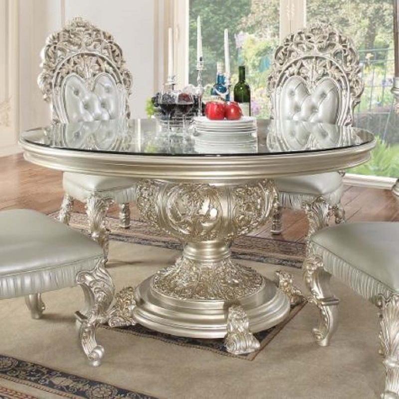 Sandoval – Round Dining Table – Champagne