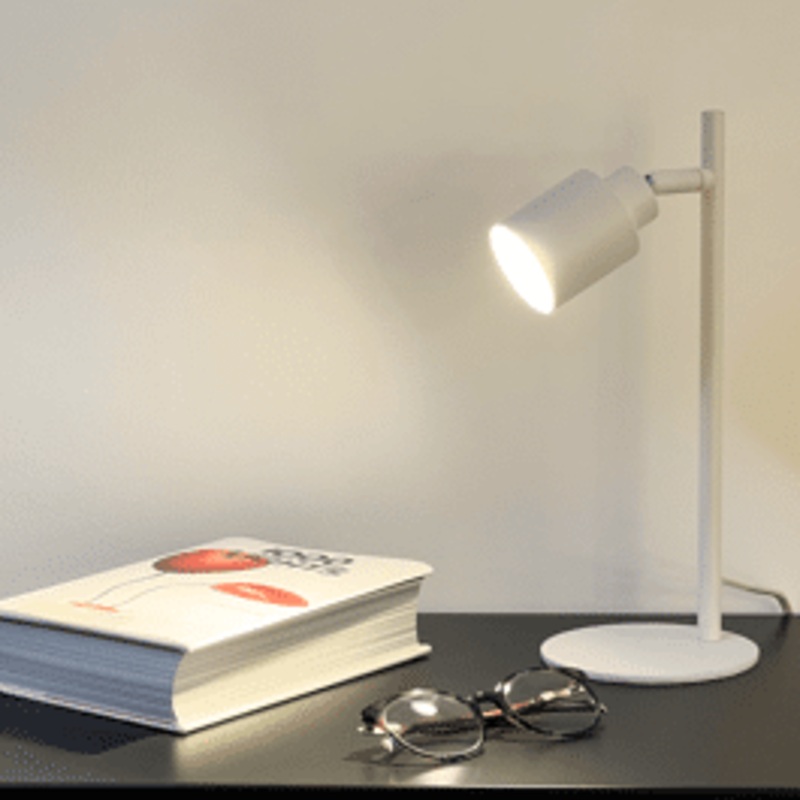 TEKLA STUDY LAMP METAL WHITE H