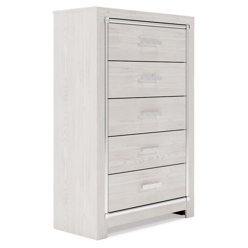 Altyra – Five Drawer Chest – White