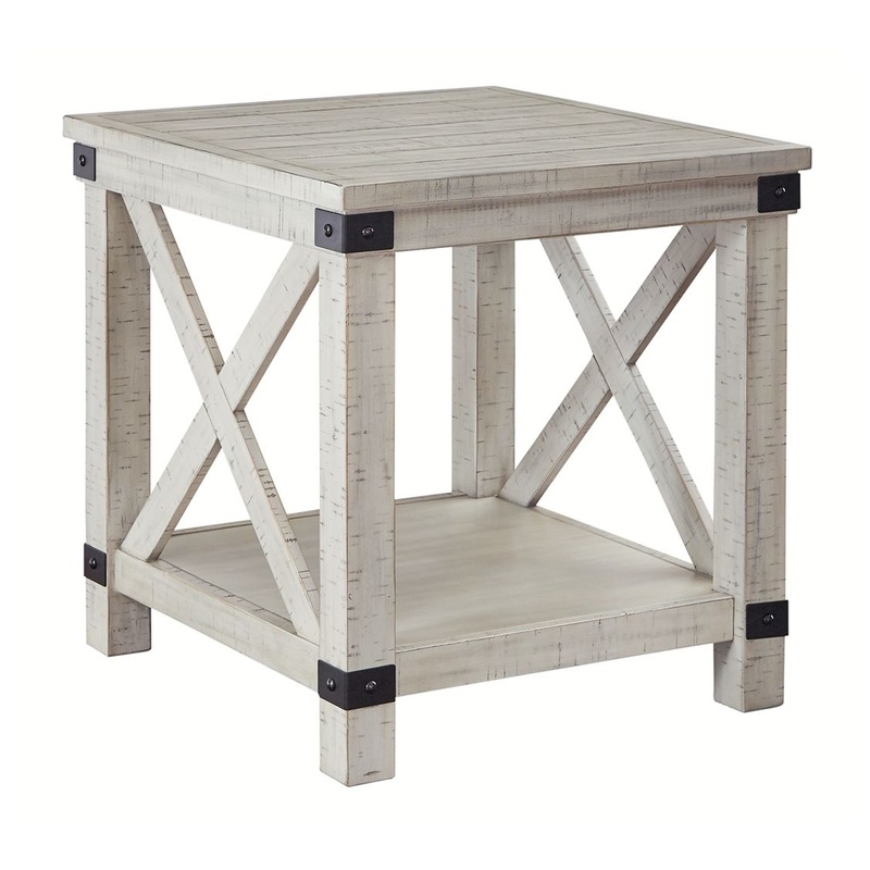 Carynhurst – Rectangular End Table – Whitewash